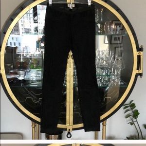Helmut Lang black suede pants (